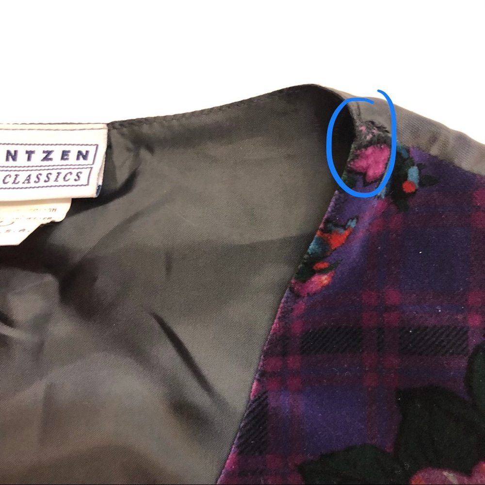 Velveteen Floral Vest - Picture 8 of 8